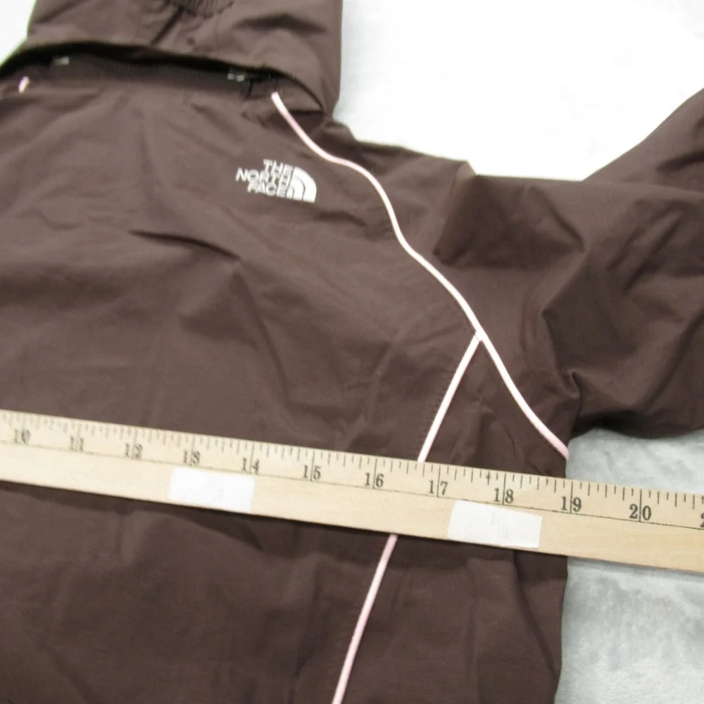 The North Face Jacket Youth Large Brown HyVent Hooded Waterproof Rain 3in1 Shell